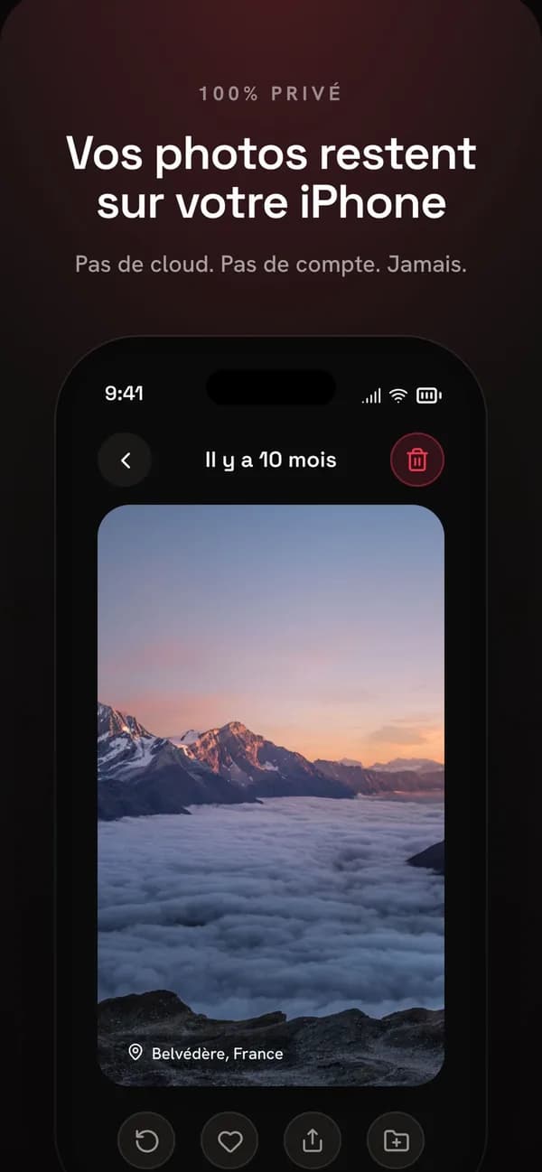 Swipix — trier sa galerie photo iOS d'un simple swipe — écran 3